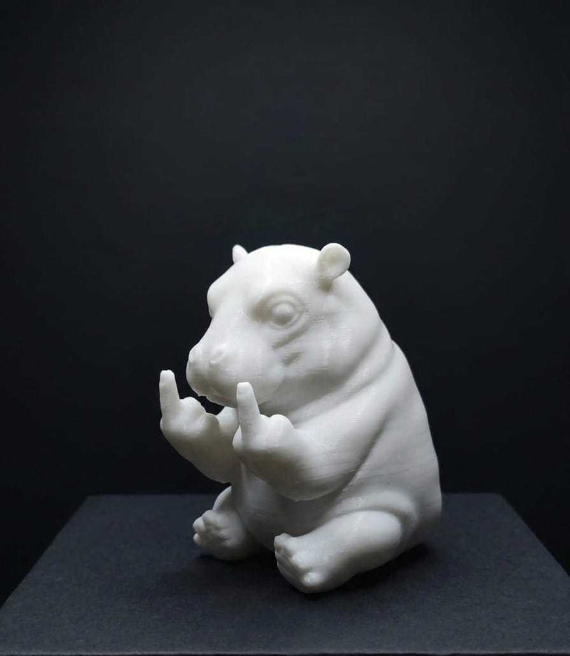 Ippopotamo «Con Personalità» — Statuetta Decorativa in Resina - Taraflo