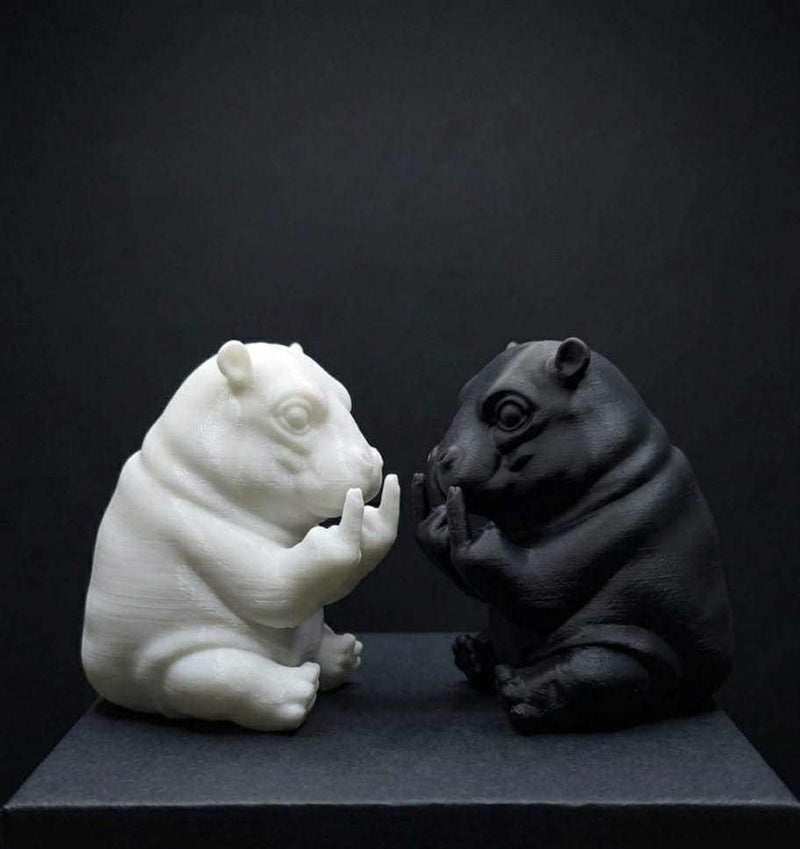 Ippopotamo «Con Personalità» — Statuetta Decorativa in Resina - Taraflo