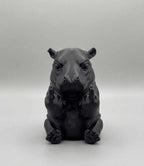 Ippopotamo «Con Personalità» — Statuetta Decorativa in Resina - Taraflo