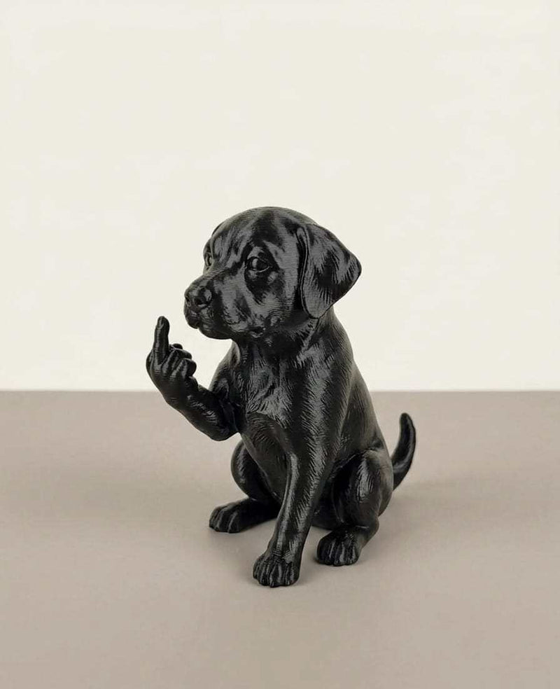 Labrador — Statuetta Cane «Educato… ma non troppo» - Taraflo