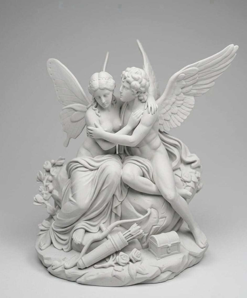Amore e Psiche — Scultura Romantica in Resina - Taraflo