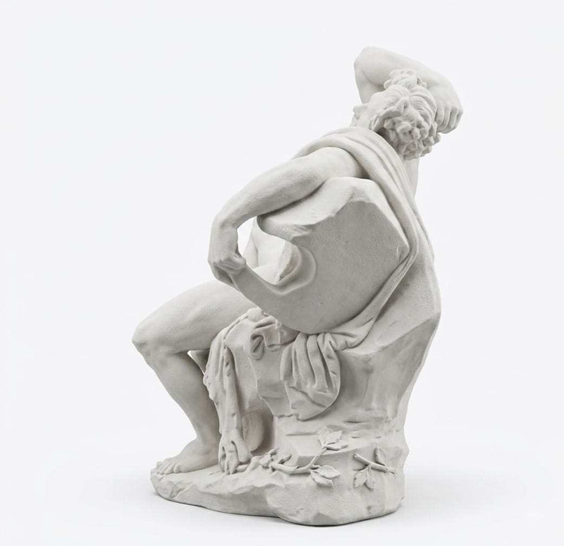 Scultura in Resina Classica: Il Fauno in Riposo - Eleganza e Serenità per il Tuo Spazio - Taraflo