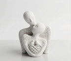 Trittico «Sempre Uniti» — Scultura di Coppia in Resina - Taraflo