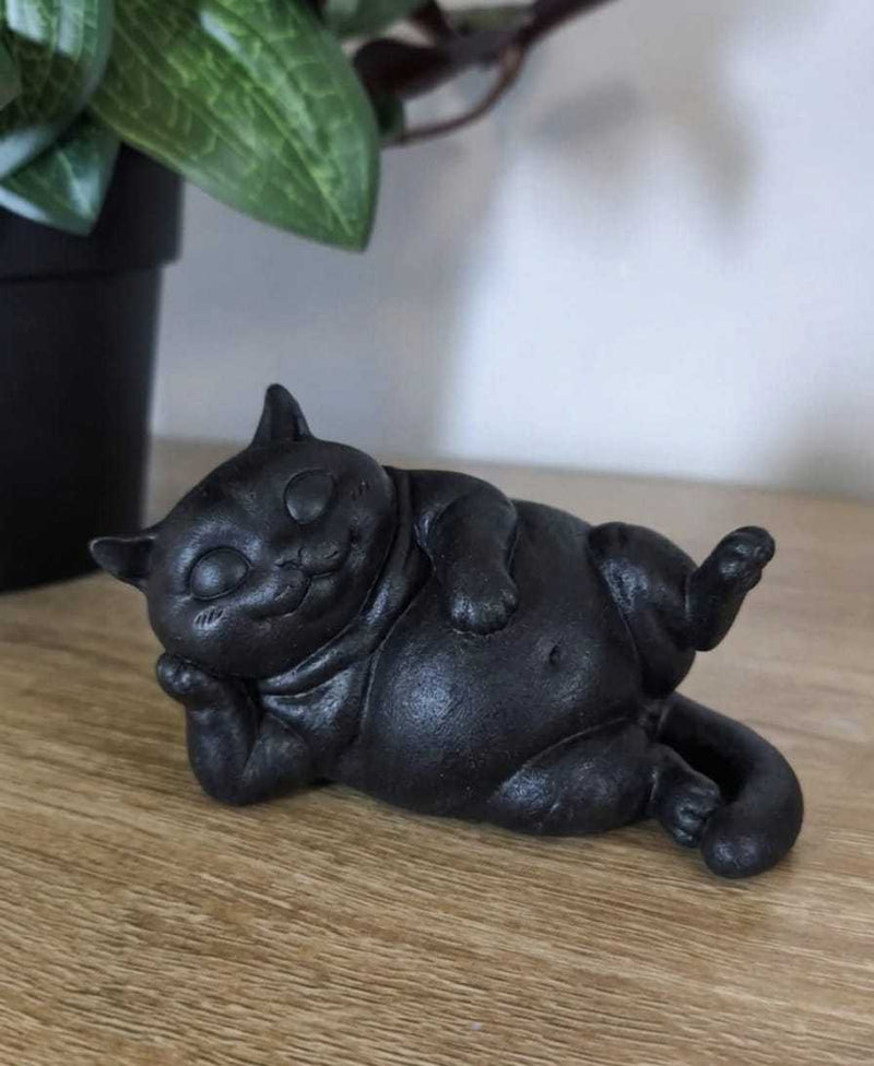 Gatto «Zen Nap» — Statuetta Decorativa in Resina - Taraflo