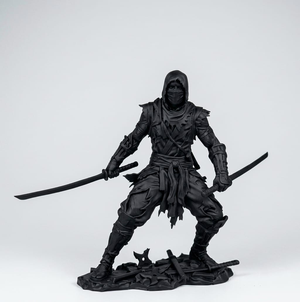 L'Ombra della Notte: Guerriero Shinobi – Statuina da Collezione