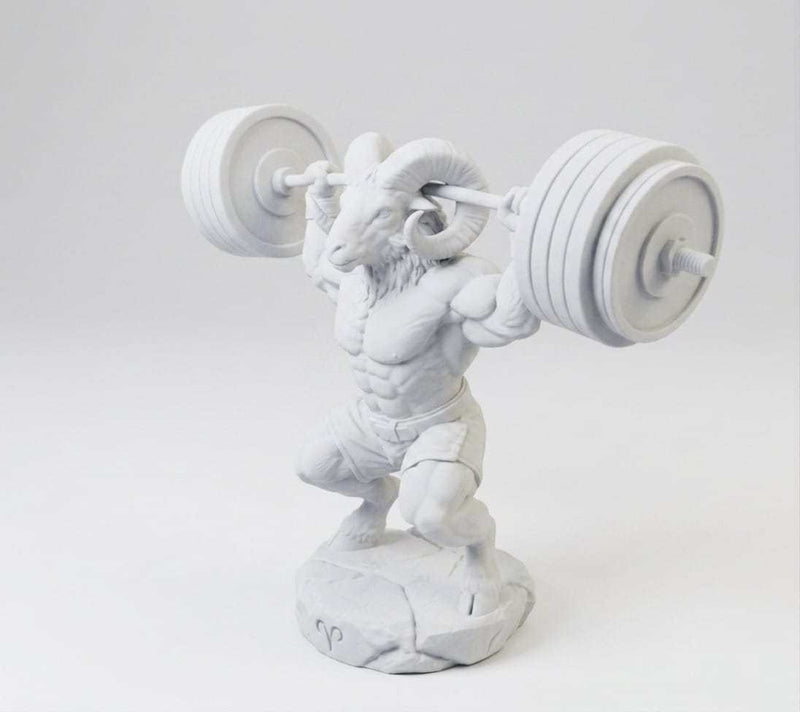 Ariete «Beast Mode» — Statuetta Fitness in Resina - Taraflo