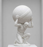 Atlante — Scultura Mitologica in Resina Effetto Marmo - Taraflo