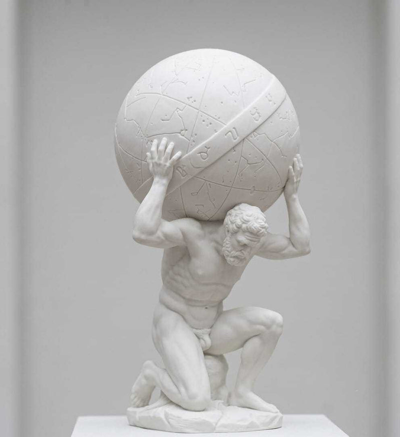 Atlante — Scultura Mitologica in Resina Effetto Marmo - Taraflo