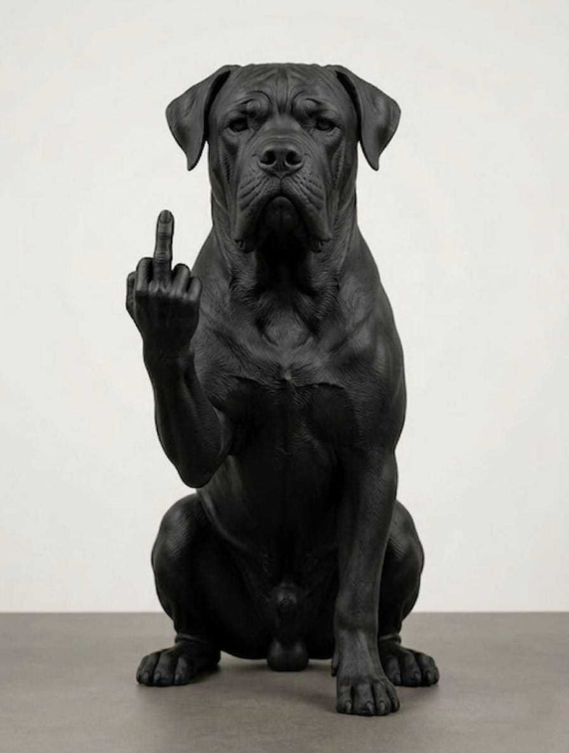 Cane «Educato… ma non troppo» — Statuetta da Collezione in Resina - Taraflo