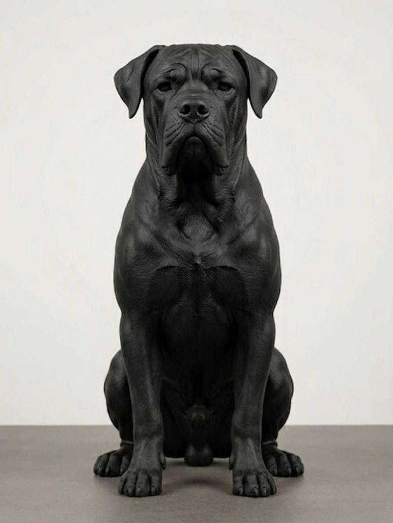 Guardiano Silente — Statuetta Cane da Guardia in Resina - Taraflo