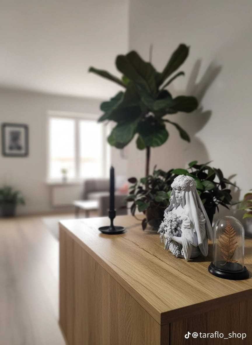 L'Eterno Incanto — Busto "Sposa Cadavere" in Resina Bianca - Taraflo