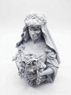 L'Eterno Incanto: Busto Sposa Cadavere in Resina per Trasformare i Tuoi Spazi con Eleganza Dark - Taraflo