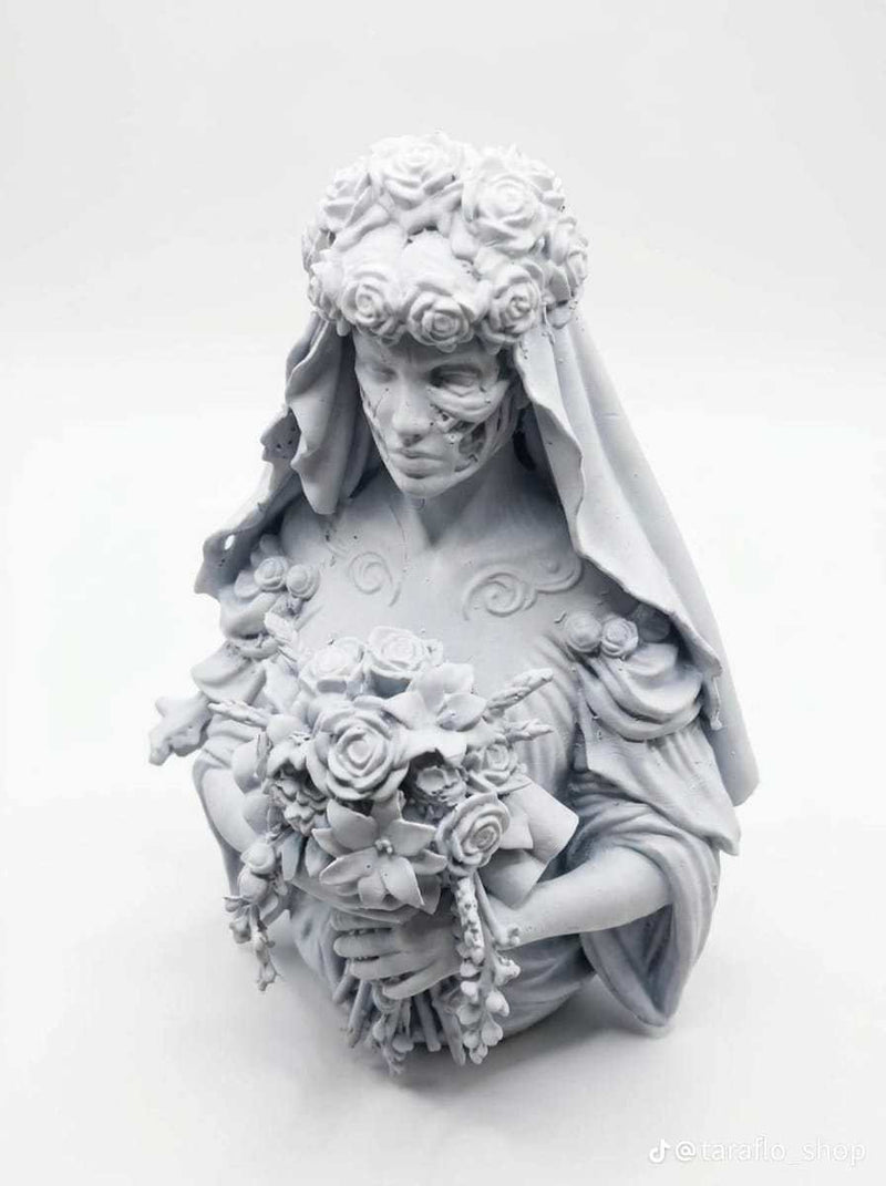 L'Eterno Incanto: Busto Sposa Cadavere in Resina per Trasformare i Tuoi Spazi con Eleganza Dark - Taraflo