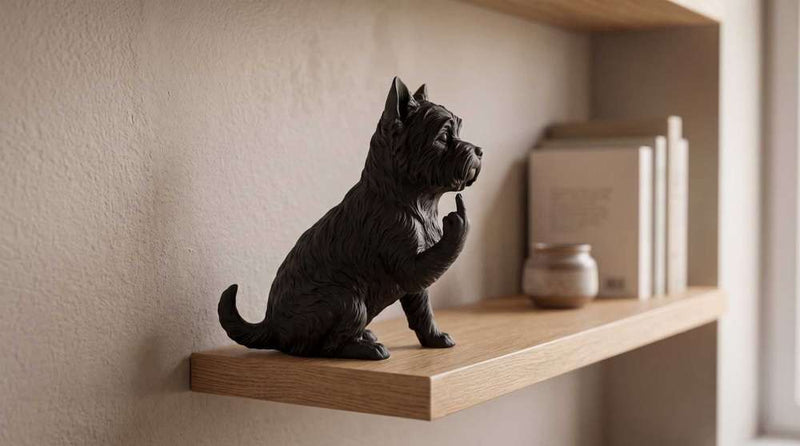 Yorkshire Terrier — Statuetta Cane "Educato… ma non troppo"
