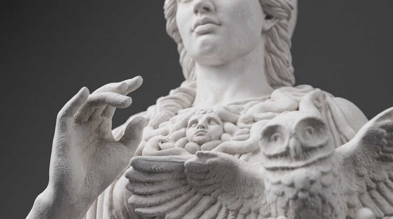 Buste d'Athéna en résine : La sculpture idéale de la déesse de la sagesse pour votre espace