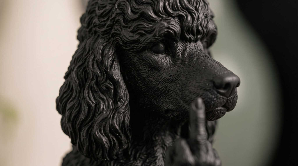 Barboncino — Statuetta Cane «Educato… ma non troppo»
