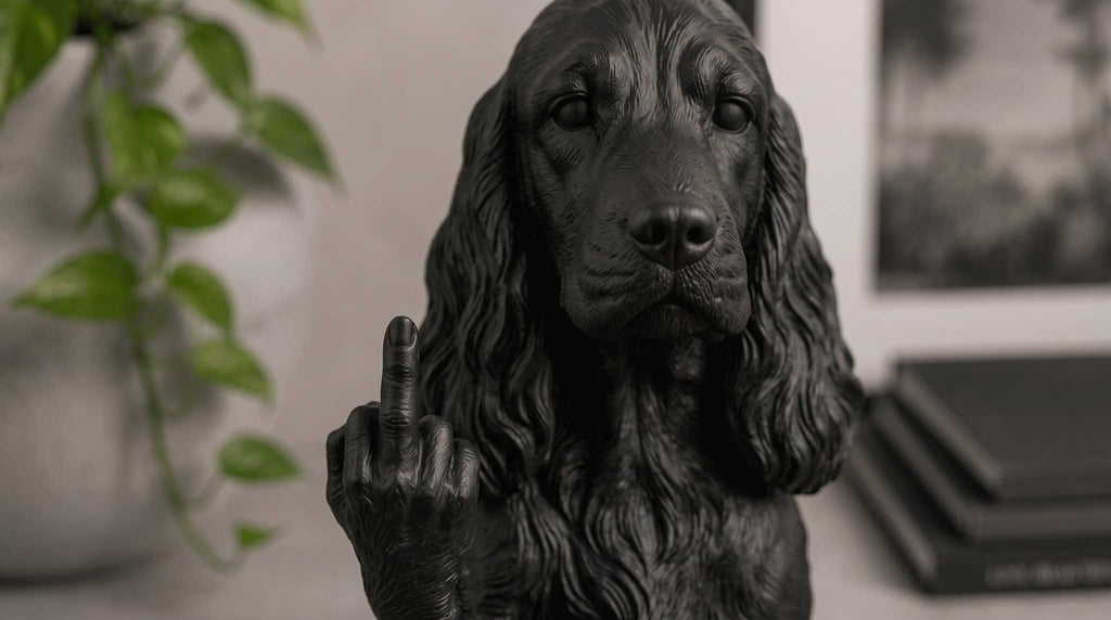 Cocker Spaniel — Figura de perro "Bien educado... pero no demasiado"