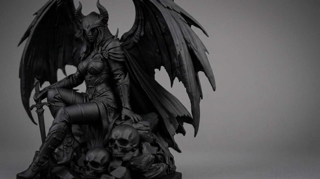 Morrigan: The Fallen Sovereign – Statuetta Gotica da Collezione
