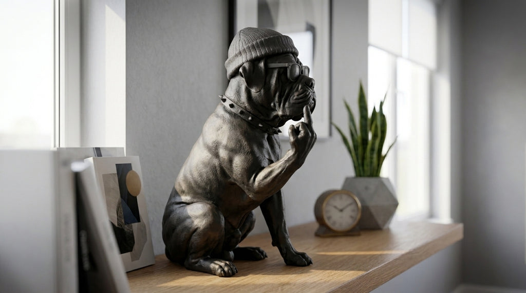 Rebel Cane Corso: Scultura Urbana in Resina Opaca Taraflo