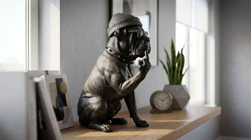 Rebel Cane Corso — Scultura Urbana in Resina Opaca - Taraflo