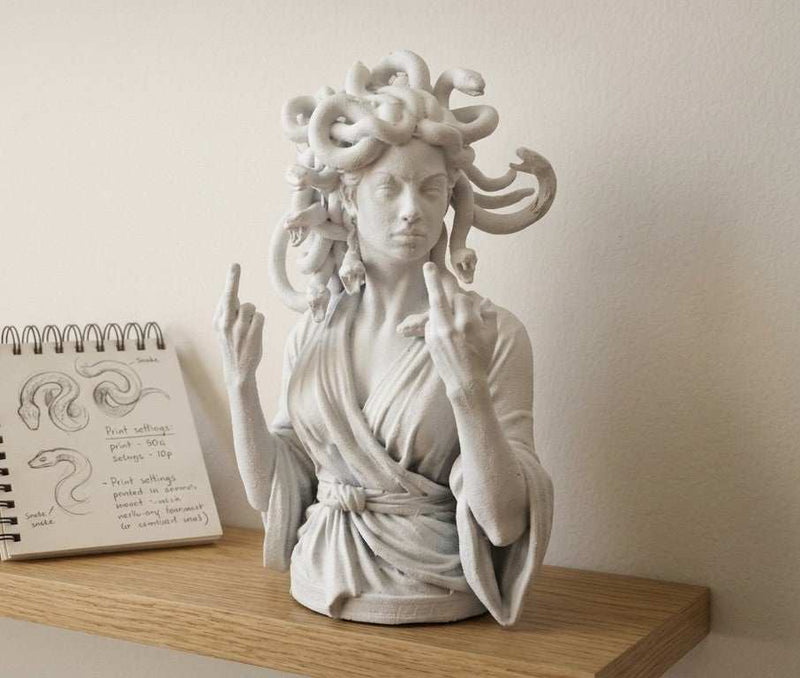 Medusa — Statuetta da Scrivania in Resina - Taraflo