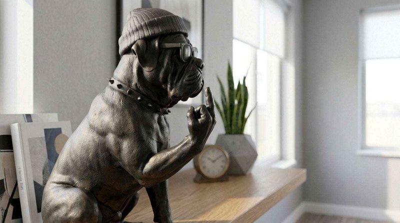 Rebel Cane Corso — Scultura Urbana in Resina Opaca - Taraflo