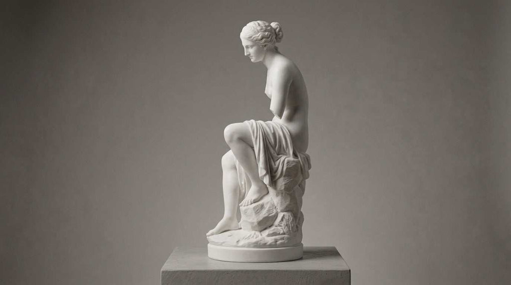 Venere di Milo in Marmo Bianco: L'Icona della Bellezza Classica su Piedistallo