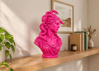Busto Medusa Rosa Candy in Resina, Scultura Pop Art — immagine 2
