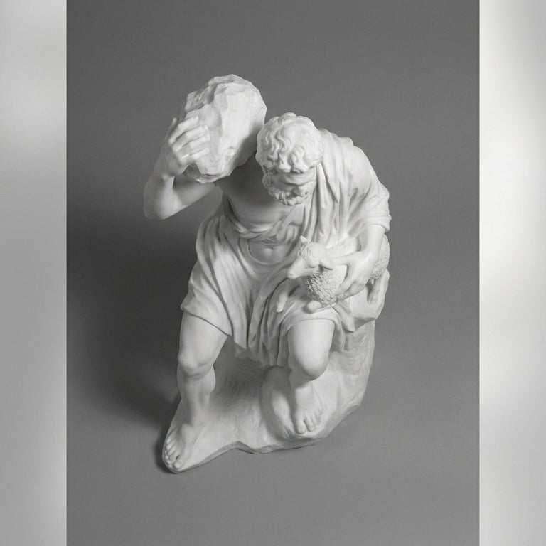 Polifemo il Pastore — Scultura Mitologica in Resina Effetto Marmo - Taraflo