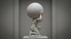 Atlante — Scultura Mitologica in Resina Effetto Marmo - Taraflo