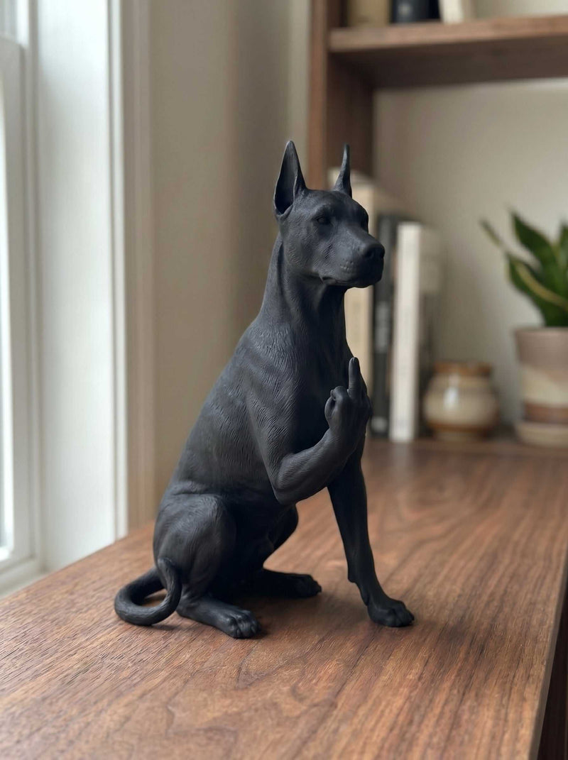 Dobermann — Statuetta Cane «Educato… ma non troppo» - Taraflo