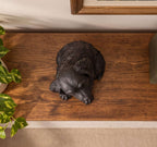 Statuetta Golden Retriever Cucciolo in Resina Nera — Decorazione Moderna