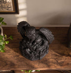 NOCTIS — Statua Gatto Alato Nero in Resina | Scultura Fantasy Gotica Dark Academia