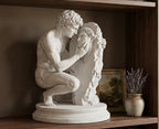 Narciso al Vischio d'Acqua – Scultura MitologicaClassica in Resina Effetto gesso