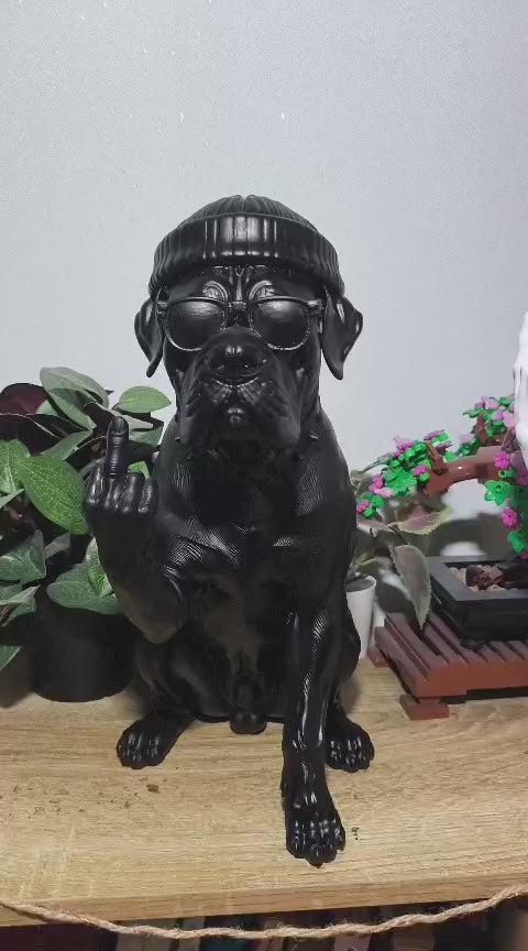 Rebel Cane Corso — Scultura Urbana in Resina Opaca