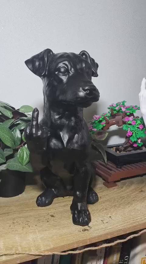 Jack Russell — Statuetta Cane «Educato… ma non troppo»