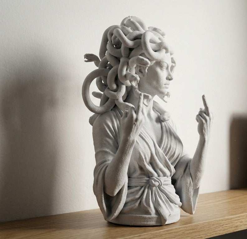 Medusa — Statuetta da Scrivania in Resina - Taraflo