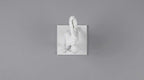 Discobolo Moderno con Peso da Palestra in Resina Effetto Gesso Bianca Opaca – Statua Ispirata all'Arte Greca Classica – Scultura Fitness Contemporanea