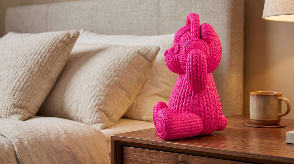 Statua Orsetto Rosa Candy in Resina, Teddy Bear Pop Art — immagine 4