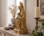 Statua Santa Muerte Dorata in Resina, Pietà Macabra — immagine 5