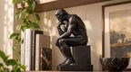 Statua Il Pensatore Nero in Resina Satinata — immagine 5